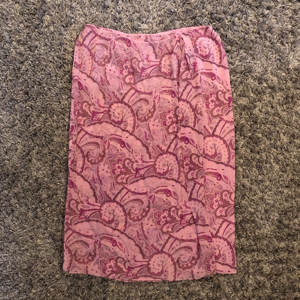 Oscar by Oscar de la Renta silk skirt